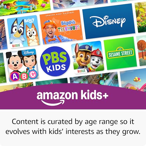 Amazon Fire HD 10 Kids tablet (newest model) ages 3-7 | Bright 10.1" HD screen with included ad-free and exclusive content, robust parental controls