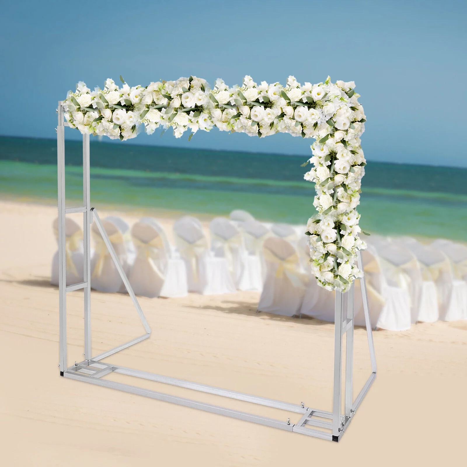 9.8ft x 9.8ft Photography Backdrop with Wind-Proof Braces, Freestanding Telescopic Backdrop Stand Kit Heavy-Duty - Curated Treasures Market