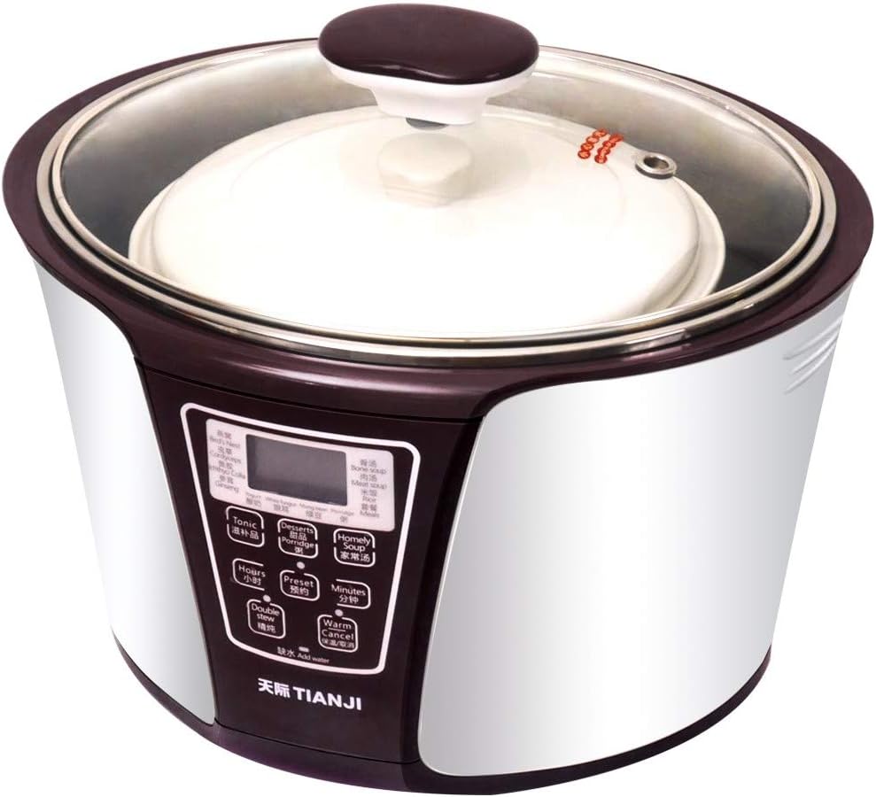 TIANJI Smart 4 Ceramic Pot Electric Stew Pot DGD33-32EG 4-in-1 3.2L+2x0.65L+0.45L - Smart Home Appliances