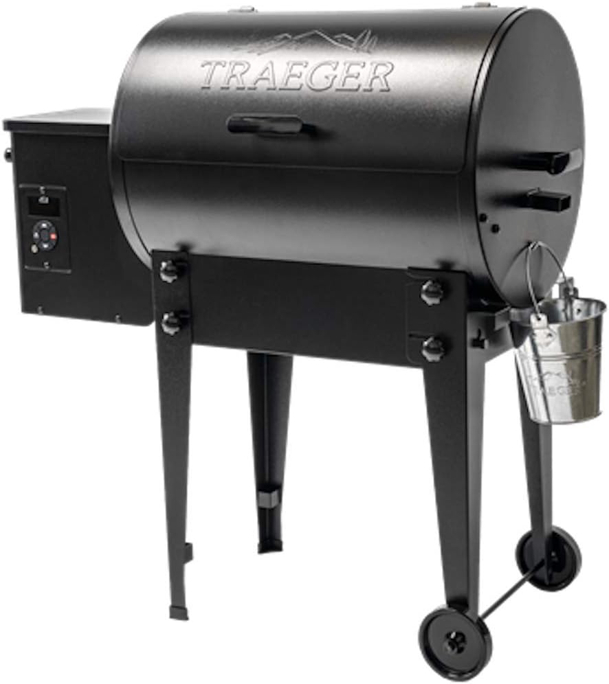 Traeger Grills Tailgater 20 Portable Wood Pellet Grill and Smoker, Black