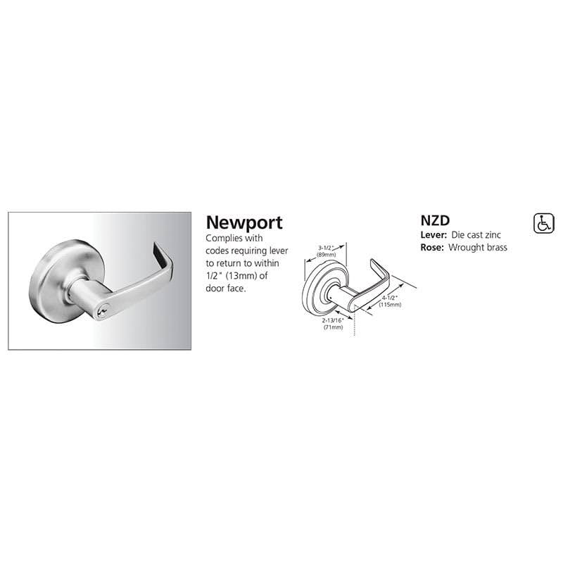 Corbin Russwin CL3320-NZD Extra Heavy Duty Privacy Lever Lockset, Finish (Finish: Satin Bronze)