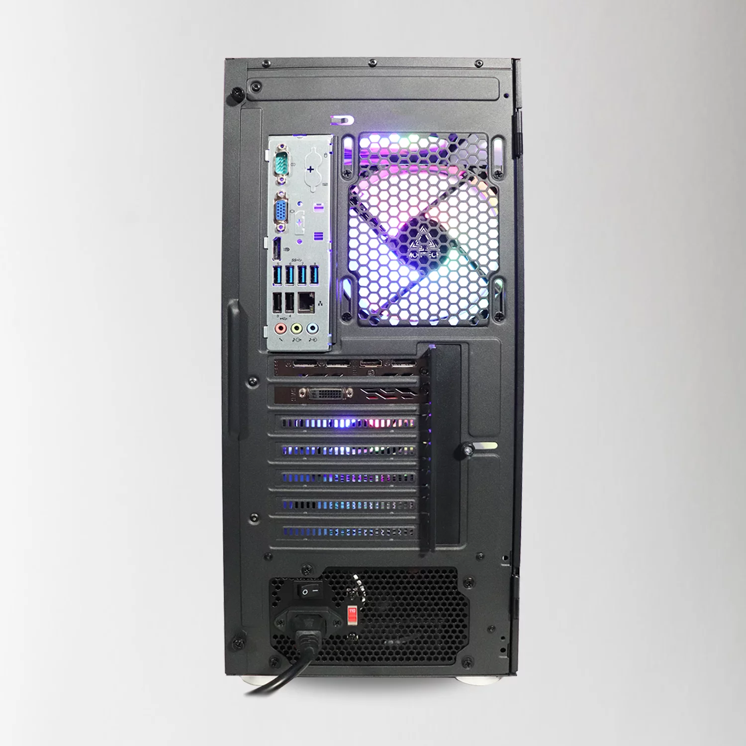 ViprTech.com Ultimate Gaming PC Desktop Computer - Intel i5 4th Gen, AMD Radeon RX 580 8GB, 16GB RAM, 1TB, VR Ready, Wifi, RGB Fans, 1 Year Warranty
