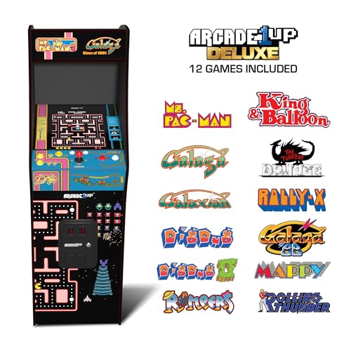 ARCADE1UP Class of 81&rsquo; Deluxe Arcade Machine for Home - 5 Feet Tall - 12 Classic Games
