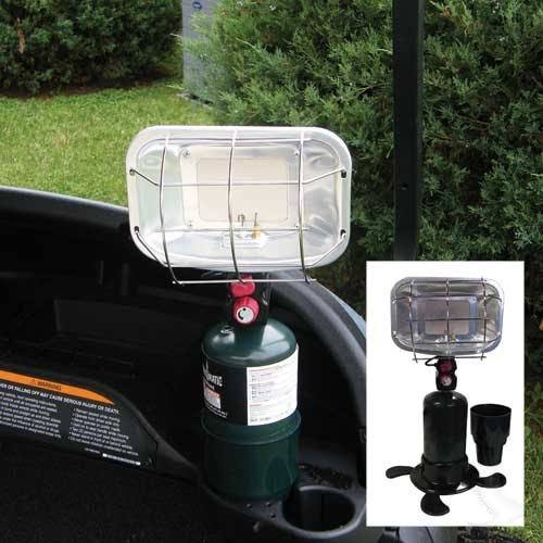 Propane Golf Cart Heater with Cup Holder Adapter and Stand EZGO, Club Car, Yamah