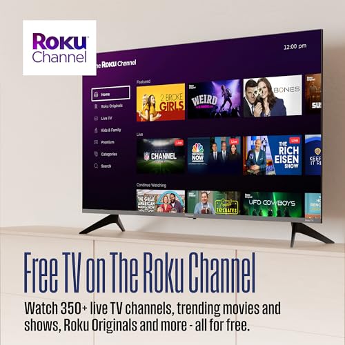 Westinghouse Roku TV - 43 Inch Smart TV, 4K UHD QLED Television w/HDR 10+, Dolby Vision, Wi-Fi & Mobile App Connectivity
