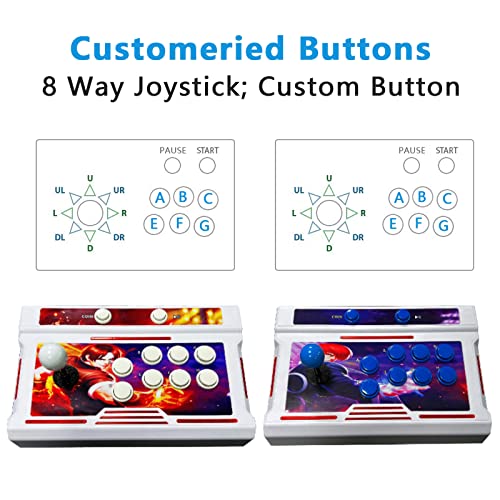 FVBADE [30000 Game in 1] 70S Pandora Box Retro Games Arcade Game Console with Two Separate Host for PC & Projector & TV 3D Games 1-4 Players Category