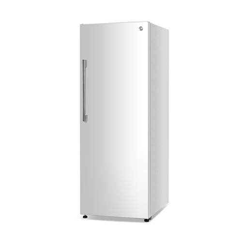 Commercial Cool 11.1 Cu. Ft. Convertible Freezer Refrigerator, Upright Fridge with Glass Shelves, Reversible Door, ENERGY STAR rated, Auto Defrost