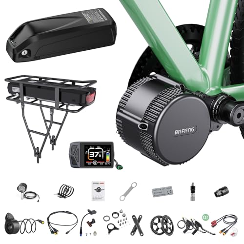 BAFANG Mid Drive Kit 750W 1000W 500W BBS02B BBS-HD Electric Bike Conversion Kit 48V 52V Ebike Conversion Kit for 68-73MM Mountain Bike Road Bike with