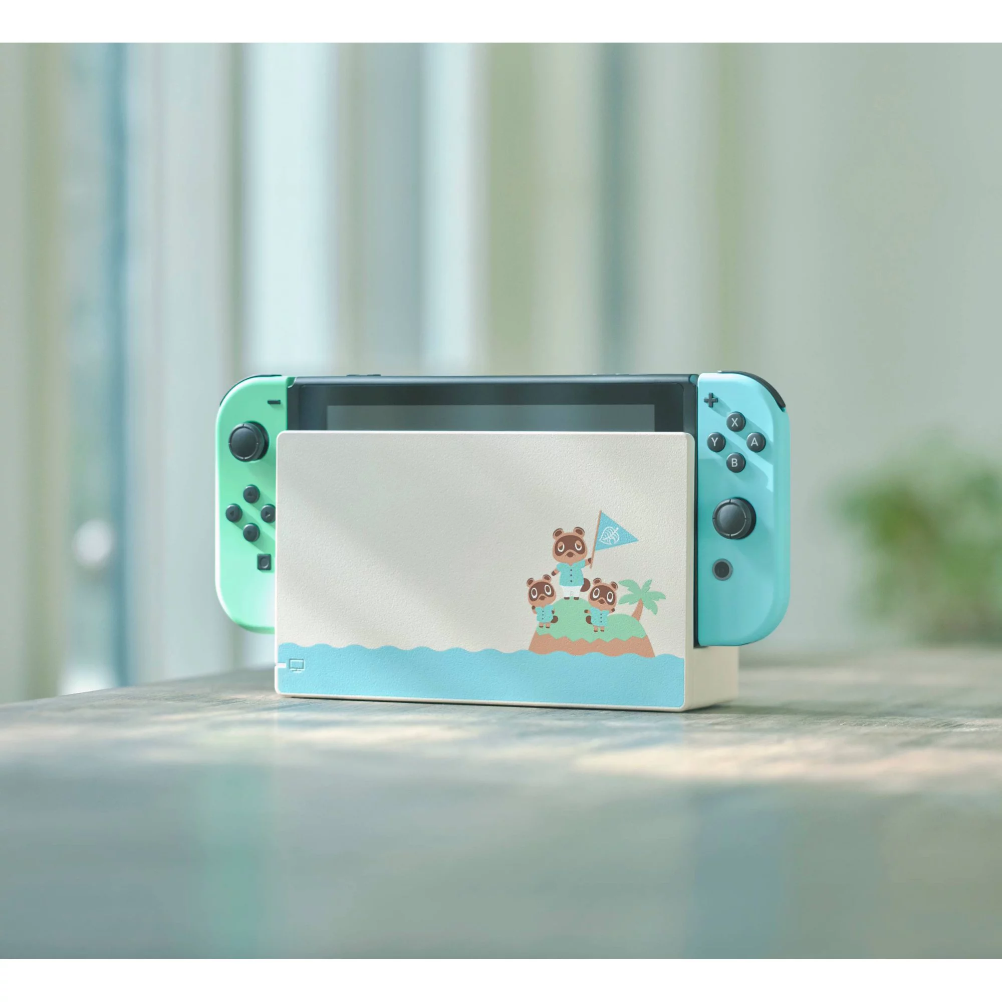 Nintendo Switch Animal Crossing New Horizons Edition 32GB Console with Tigology 128GB Memory Card with Adapter and Tigology PU Travel Case with 31