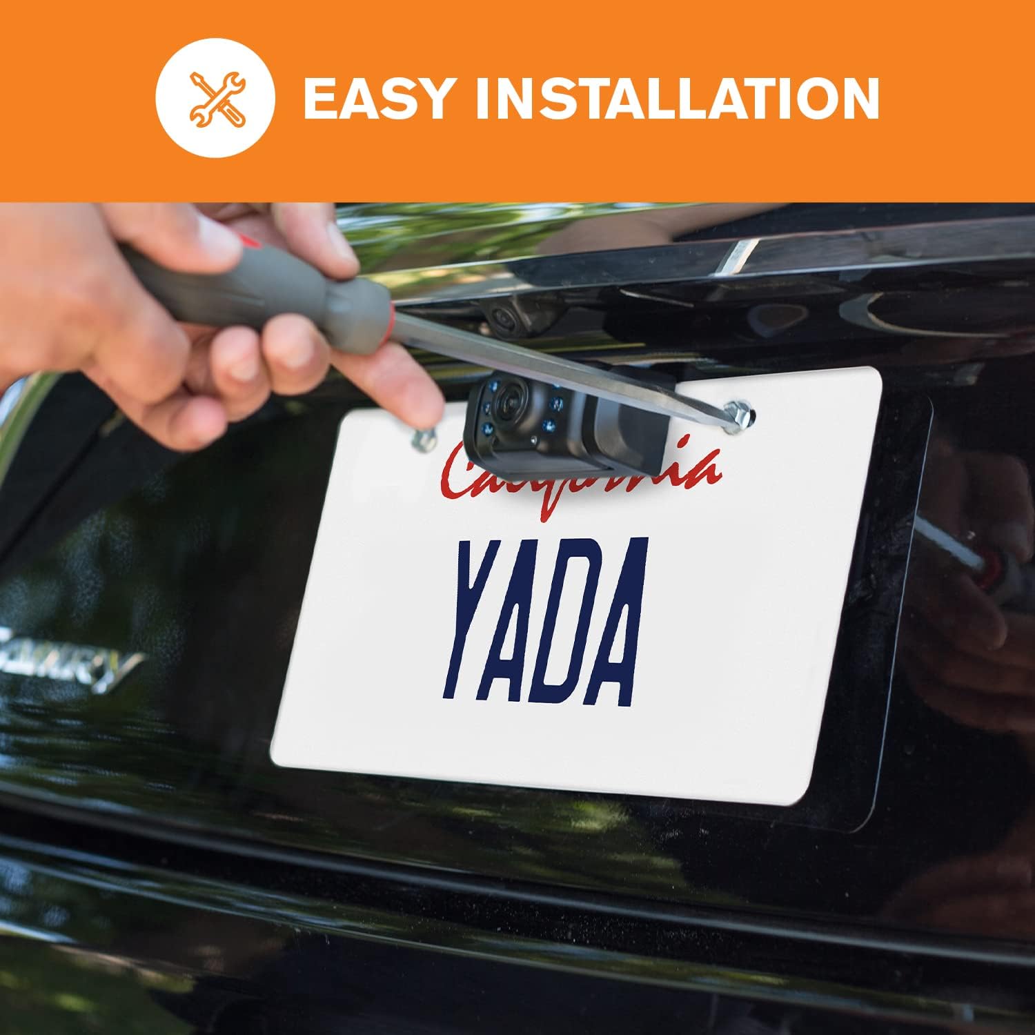 YADA | Vehicle Backup Camera Expandable System, 5 Dash Camera, Adjustable Rear View Car Monitor, Digital Wireless, Waterproof, Night Vision