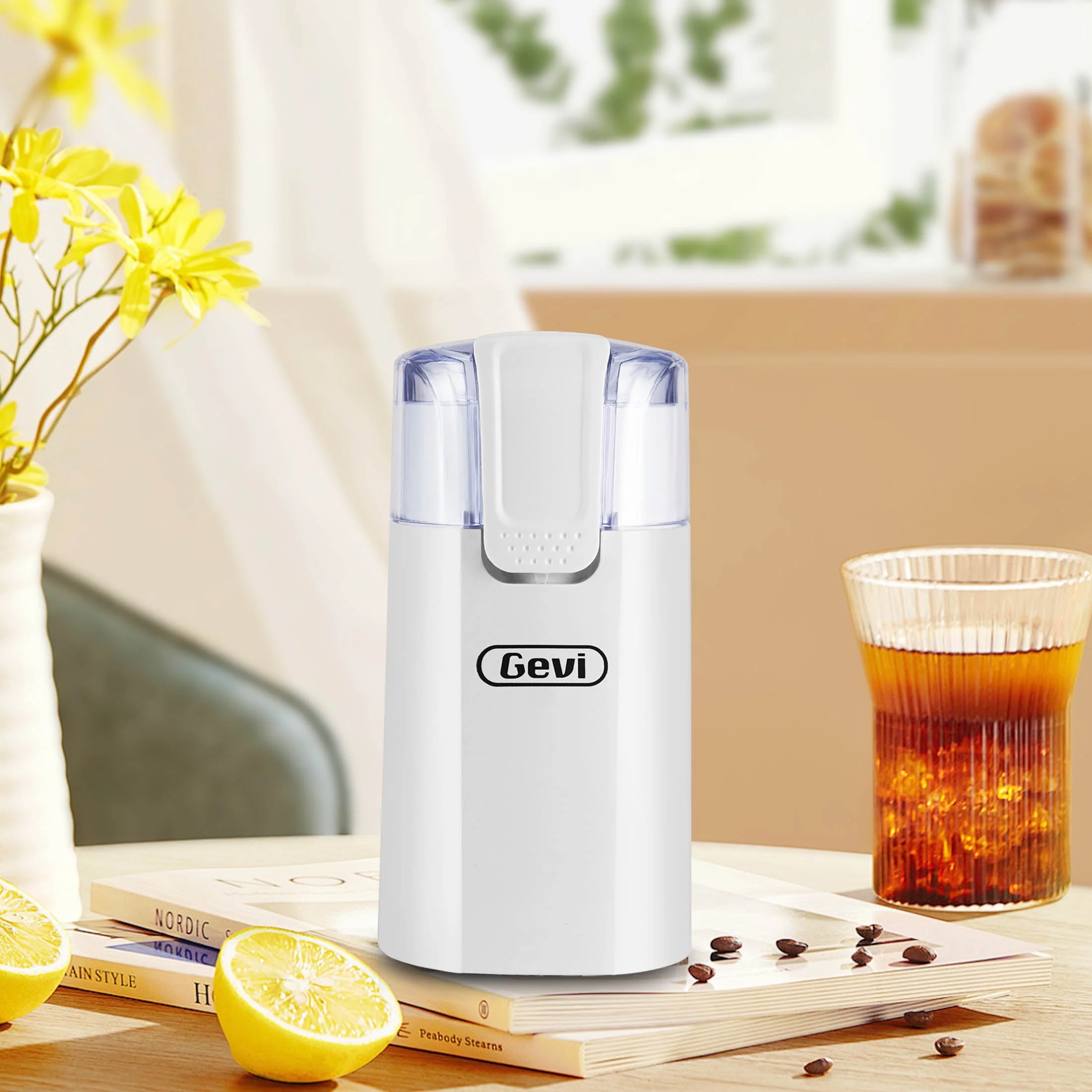 Gevi Espresso Machine 20 Bar Automatic Coffee Maker with Milk Frother Wand, 40.58 oz, New, White