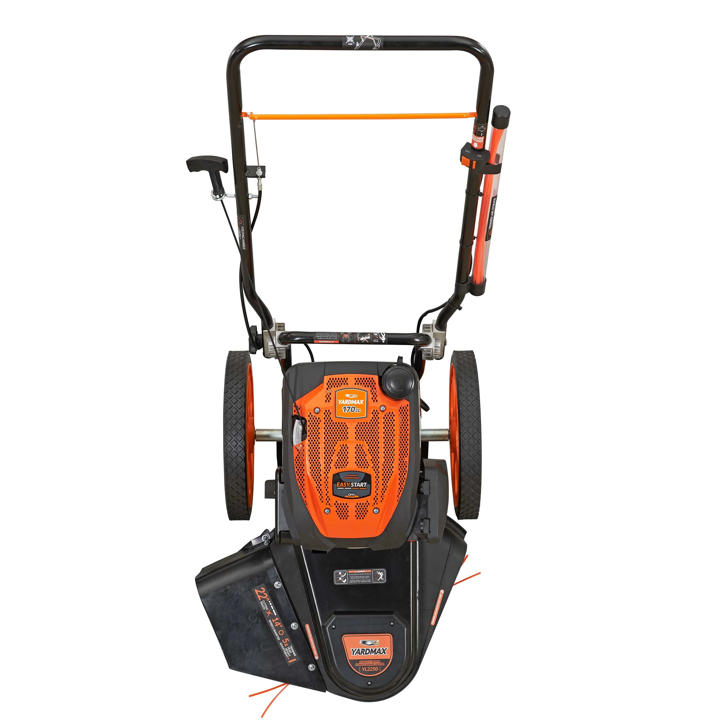 YARDMAX 22 in. 170cc Gas Walk Behind String Trimmer Mower - Radiant Selections