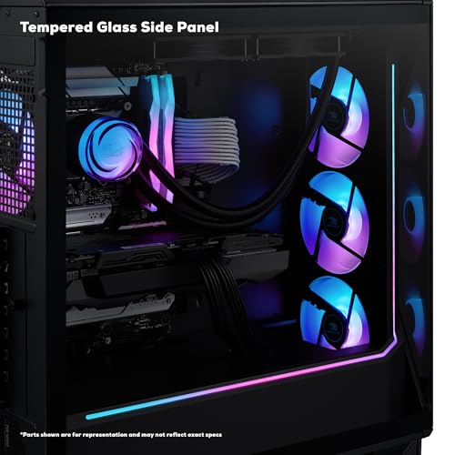 iBUYPOWER Slate MESH Gaming PC Desktop Computer Intel Core i7 14700F CPU, NVIDIA GeForce RTX 5070 12GB GPU, 32GB DDR5 RGB 5200MHz RAM, 1TB NVMe SSD