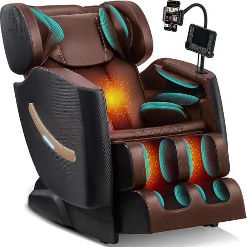 2025 Massage Chair Full Body - Zero Gravity Massage Chair for Back Fatigue with 10 Fixed Rollers, Footrest, Heating, Airbag Massager, Bluetooth