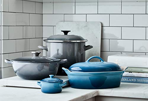 Le Creuset Enamel on Steel Stockpot, 10 qt., Olive
