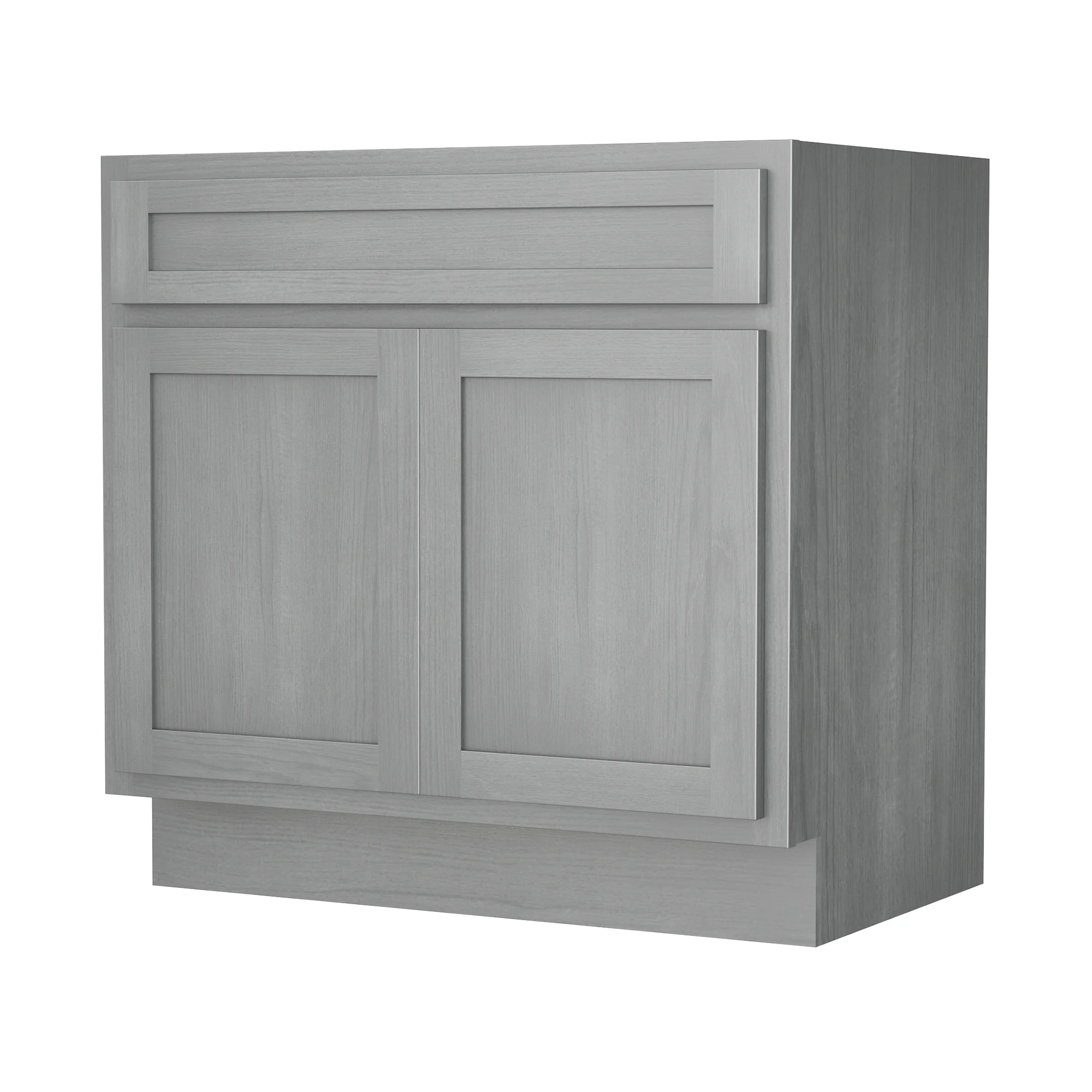Vanity Art 30 Inch Double Shutter Door Bathroom Vanity Base Cabinet with Soft Closing Shaker Drawer