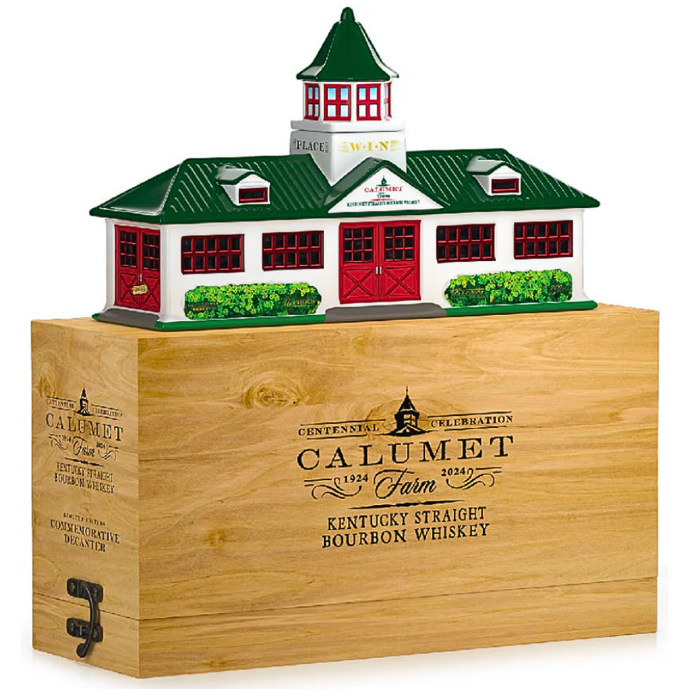 Calumet Farm Bourbon Ceramic Farm Decanter 100th Anniversary Release - Nestor Liquor