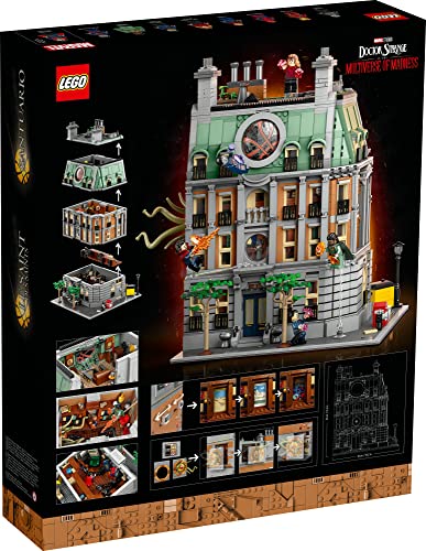 LEGO Marvel Sanctum Sanctorum 76218, 3-Story Modular Building Set, Avengers Movie Collectible, 9 Minifigures Including Doctor Strange, Wong