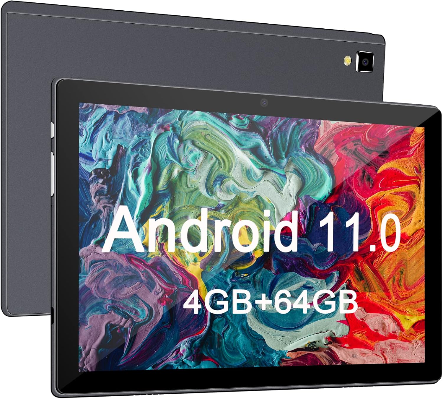 10 inch Tablet, Android 11.0 Tablet, 4GB RAM 64GB ROM Octa-Core Processor, Android Tablet with Dual Camera, 5G & 2.4G WiFi, Bluetooth