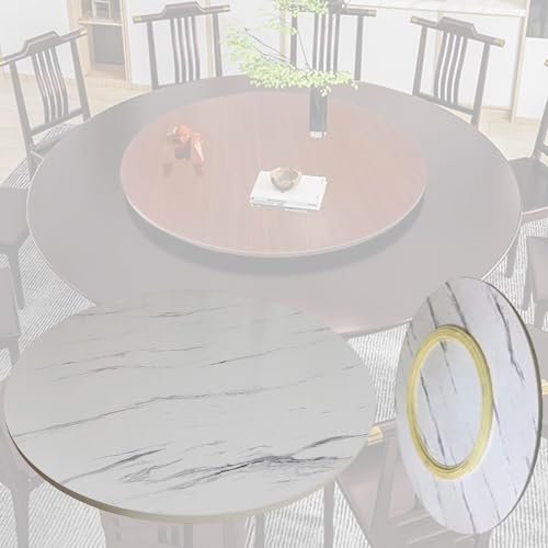 Large Lazy Susan 30in 36in 40in Wooden Round Turntable, Rotating Serving Tray for Table Top/Counter Top/Eazy to Share Food (Color : Beige
