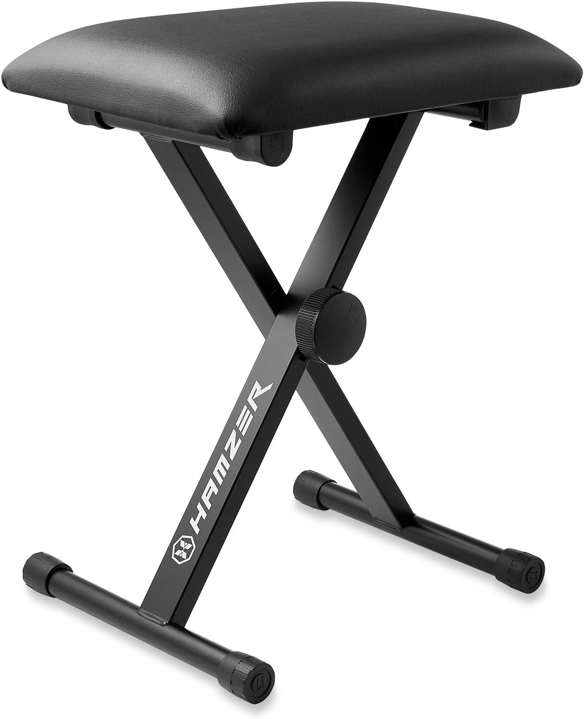 Hamzer 61-Key Portable Electronic Keyboard Piano with Stand, Stool, Headphones, Microphone & Sticker Sheet