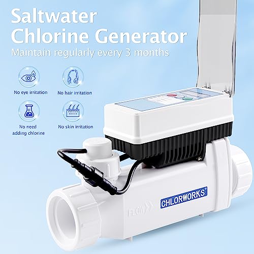Salt Cell for Pool - Model No. CWPC40-1, Fit for Pentair Intellichlor Moldel No. IC40, Salt Chlorine Generator Without Power Center, up to 40