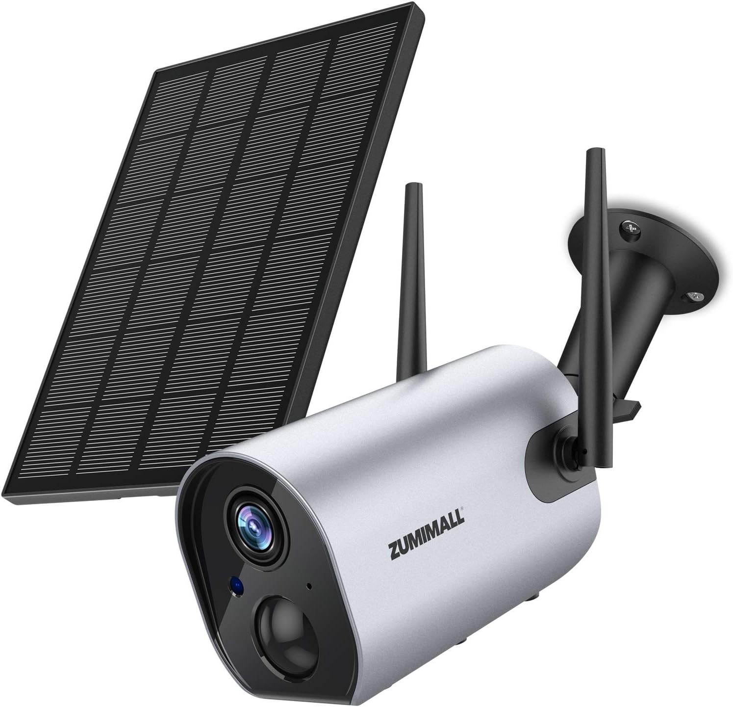Outdoor Security Camera Wireless WiFi, ZUMIMALL Rechargeable Battery Powered Home Security Camera with Mobile App, Night Vision/Waterproof