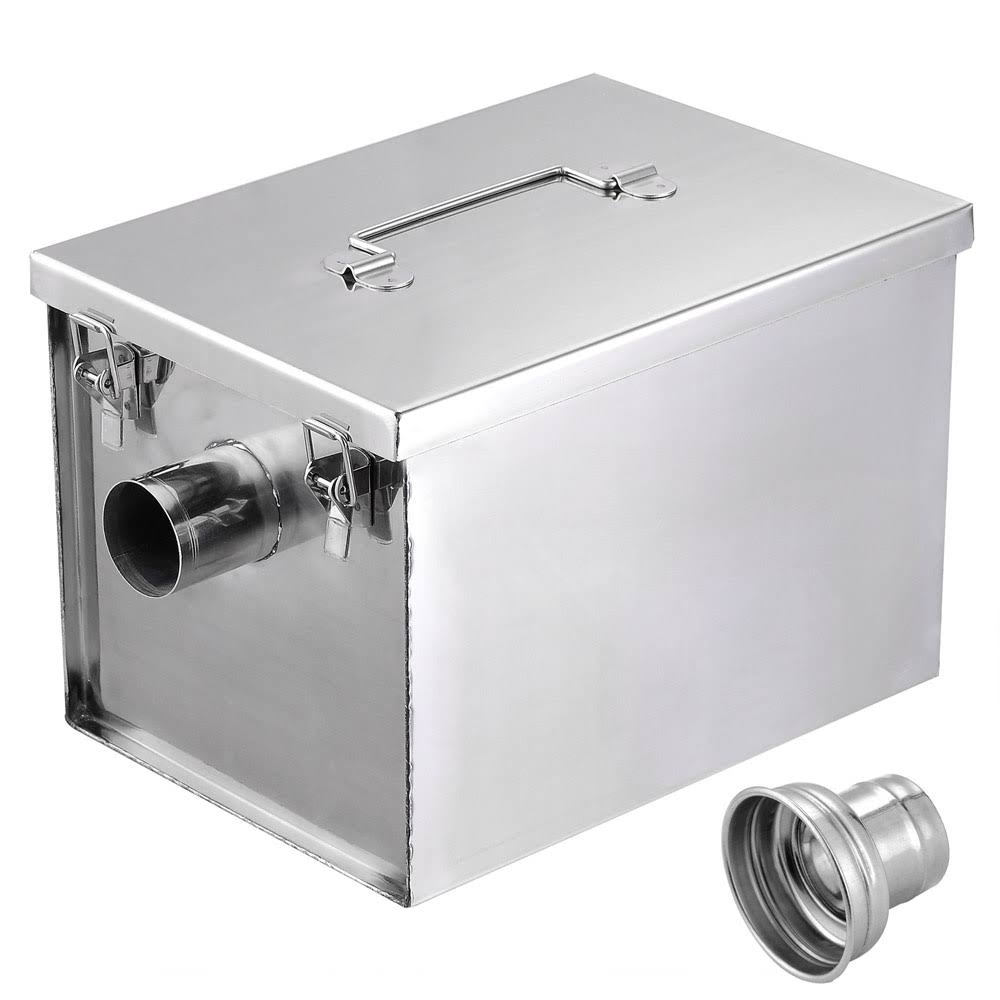 8lbs 5GPM Gallon per Minute Stainless Steel Grease Trap Interceptor