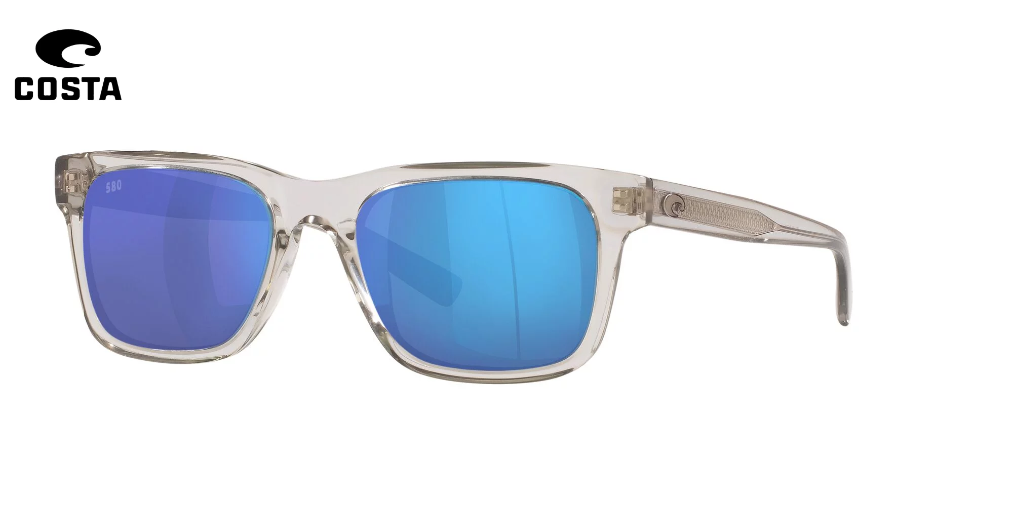 Costa Del Mar Tybee Polarized Blue Mirror 580G Square Sunglasses TYB 282 OBMGLP