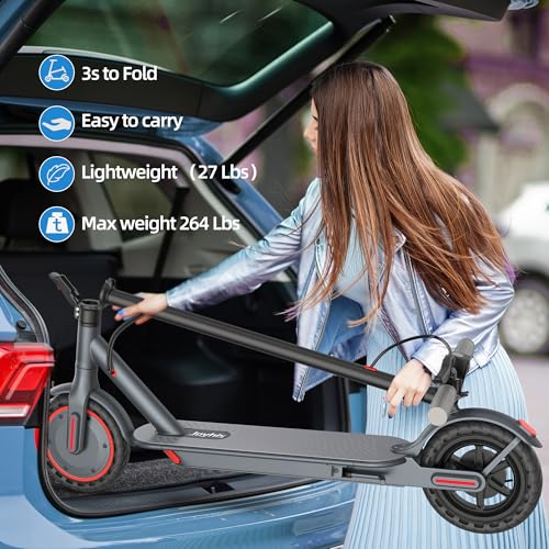 Electric Scooter Adults, Powerful 350W E-Scooter, Max 19 Mph & 15-19 Miles Range Scooters, Folding Scooters with 8.5" Solid Tires