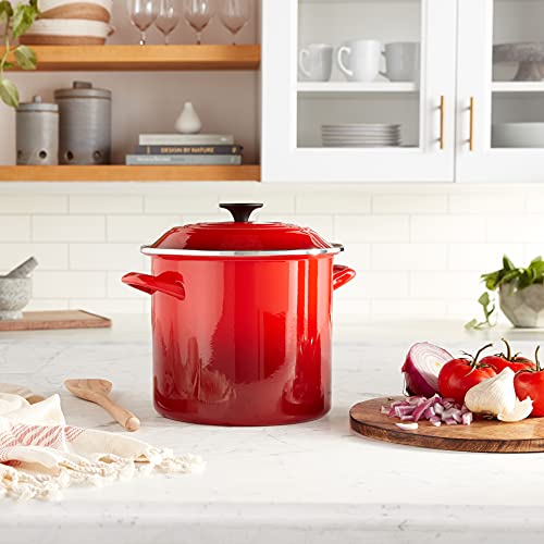 Le Creuset Enamel on Steel Stockpot, 10 qt., Olive