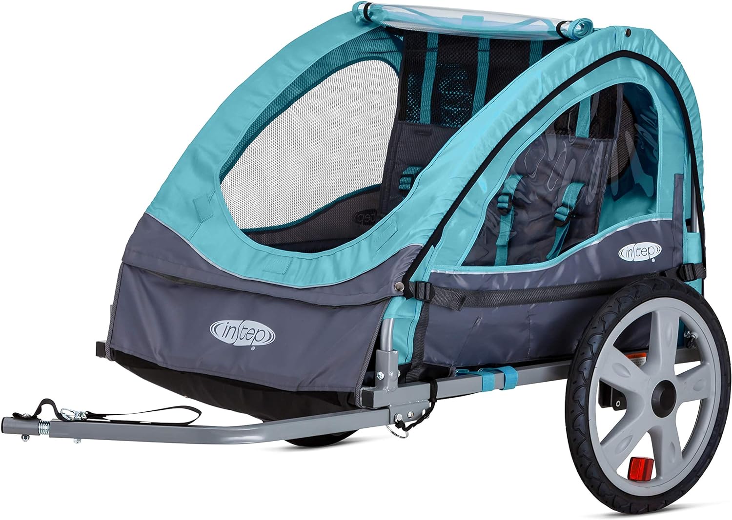 Instep Bike Trailer for Toddlers, Kids, Single and Double Seat, 2-In-1 Canopy Carrier, Multiple Colors