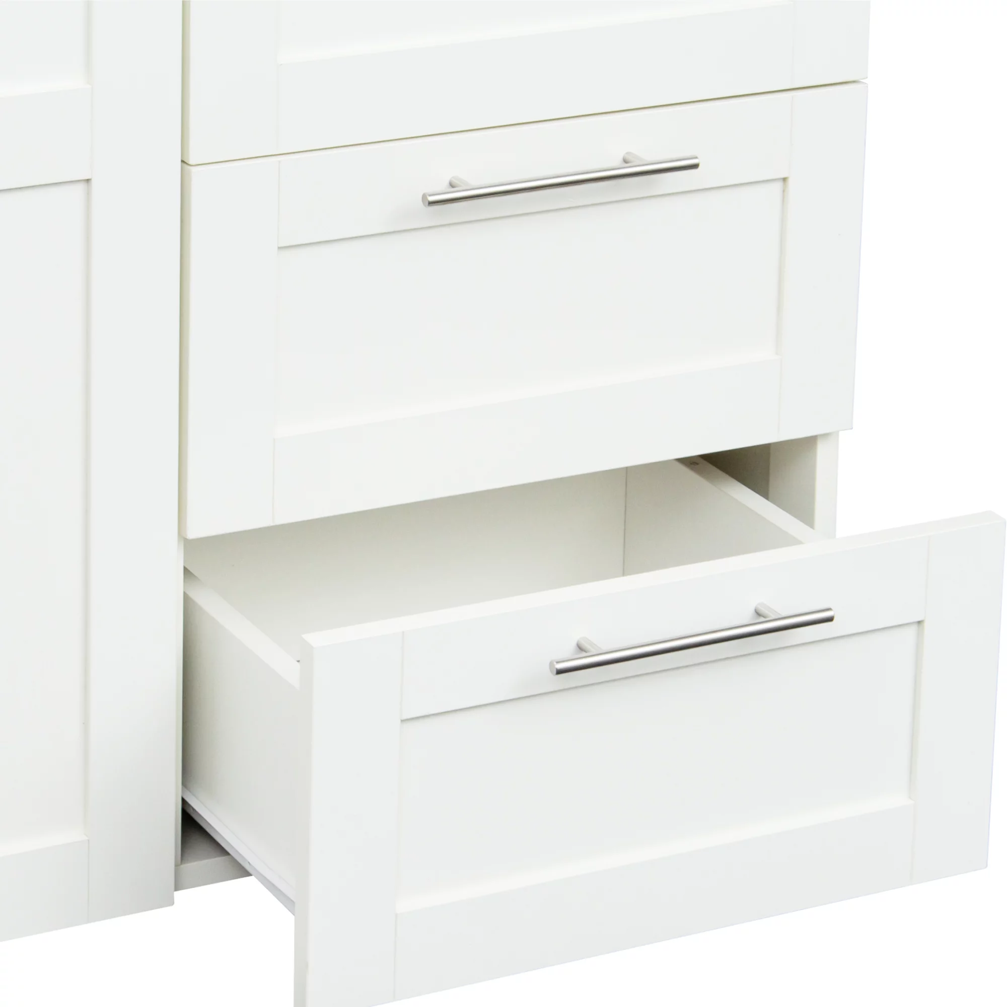 Freestanding Large Storage Cabinet, High Wardrobe and Kitchen Sideboard, Oak