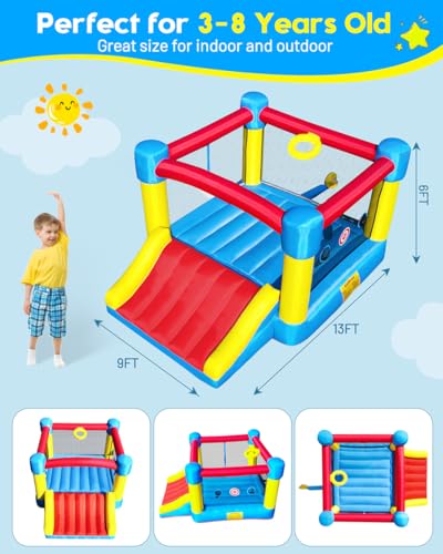 Inflatable Bounce House for Kids Ages 3-8 - Largest 6.7'x8.4' Jump Zone