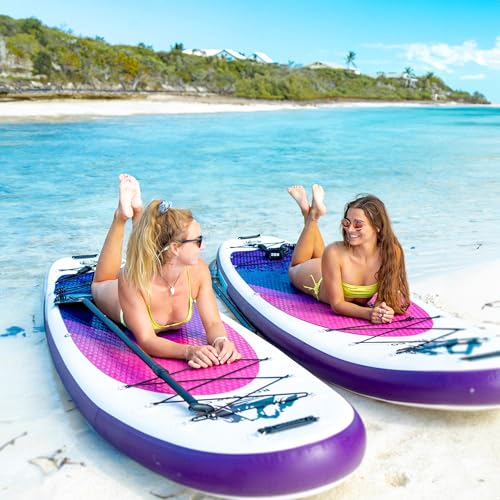 Roc Inflatable Stand Up Paddle Boards with Premium SUP Paddle Board Accessories, Wide Stable Design, Non-Slip Comfort Deck for Youth & Adults