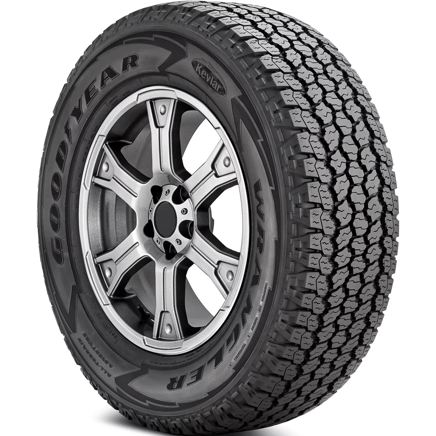 Goodyear Wrangler All-Terrain Adventure with Kevlar All Terrain LT275/65R20 126/123S E Light Truck Tire