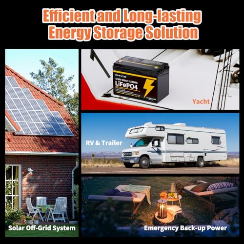 12V 100Ah LiFePO4 Battery Group 31 With Built-in 100A BMS, 15000 Deep Cycles Rechargeable Lithium Battery Prefect for Solar System, Rvs, Marine, Vans