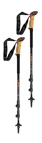 LEKI Makalu Cork Lite Aluminum Adjustable Lightweight Walking Poles for Trekking & Hiking