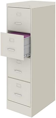 4-Drawer Letter-Size Vertical File Cabinet (Putty)