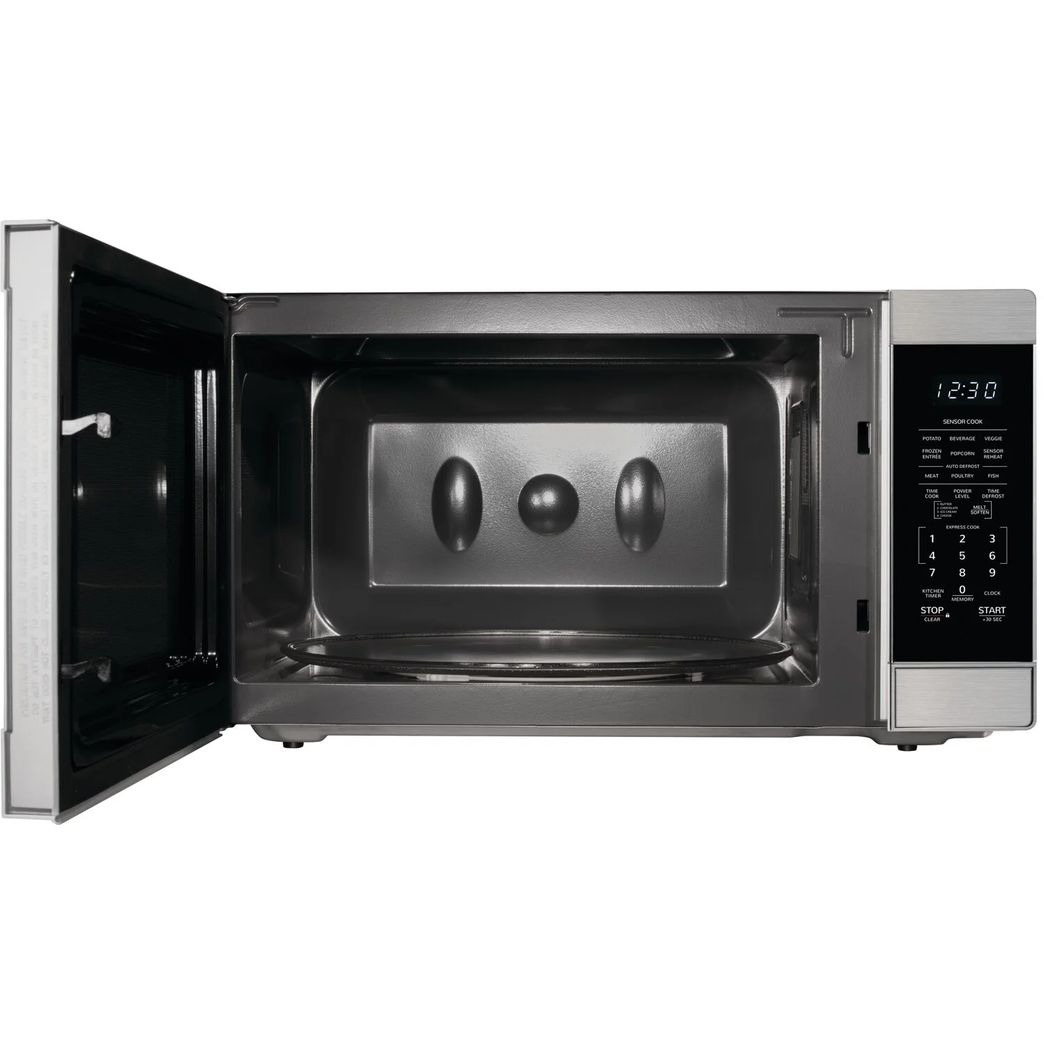 Sharp 2.2-Cu. ft. Countertop Microwave Oven with Inverter Technology in Stainless Steel, New