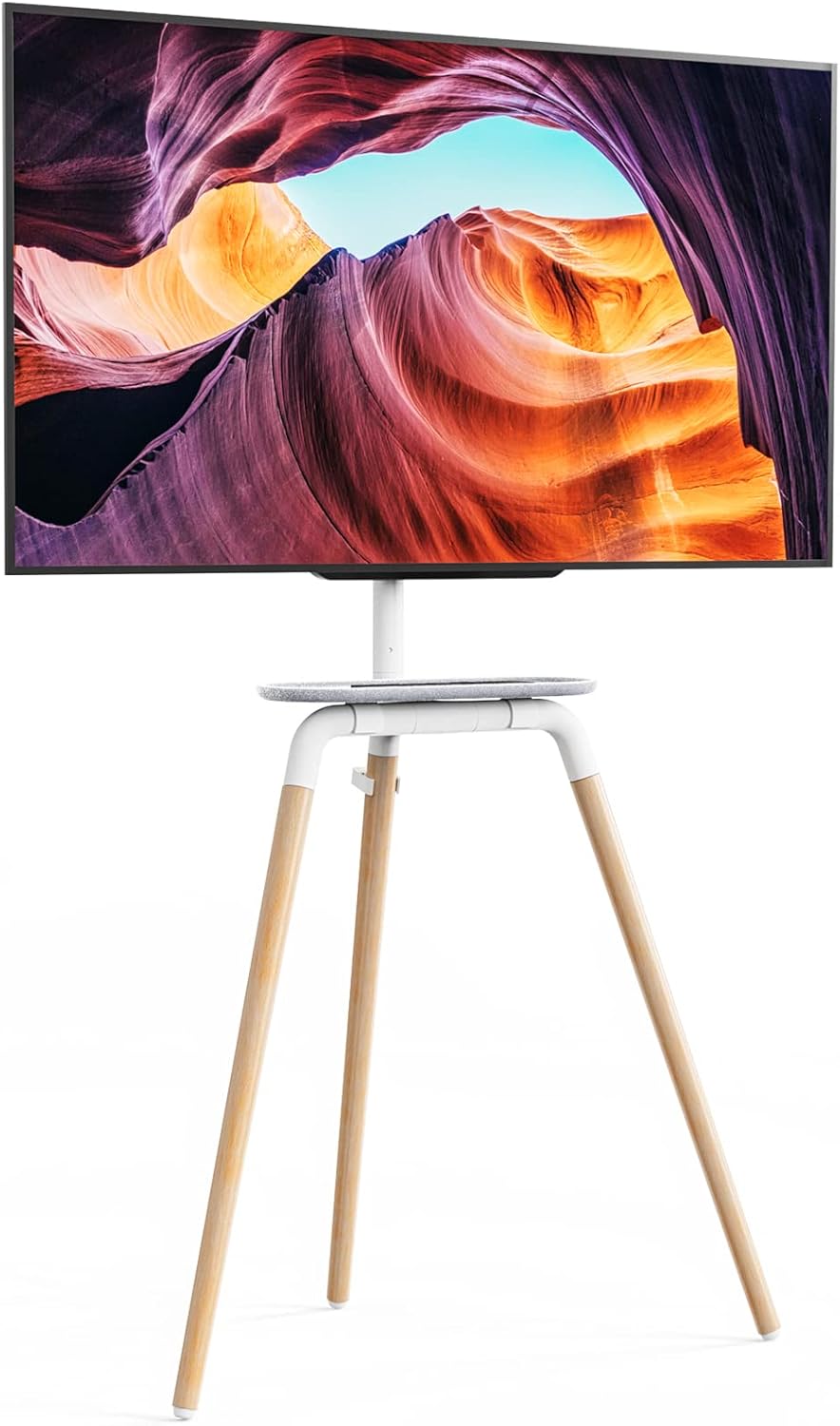 Artistic Easel Tripod TV Floor Stand for 45 to 65 Inch LED LCD Screen, PUTORSEN Portable Studio TV Display Stand