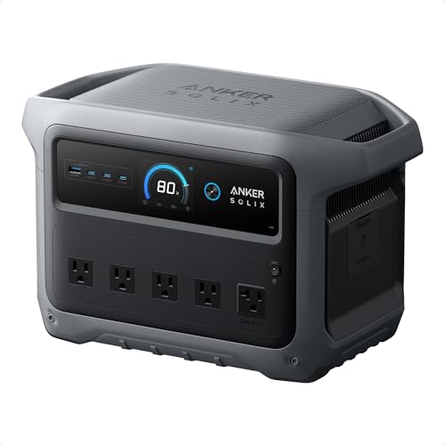 Anker SOLIX C1000 Gen 2 Portable Power Station, 2,000W (Peak 3,000W) Solar Generator, Full Charge in 49 Min, 1,024Wh LiFePO4 Battery for Home Backup