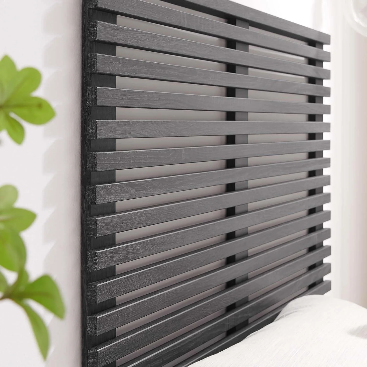 Render -Century Modern Wall-Mount Headboard In Charcoal