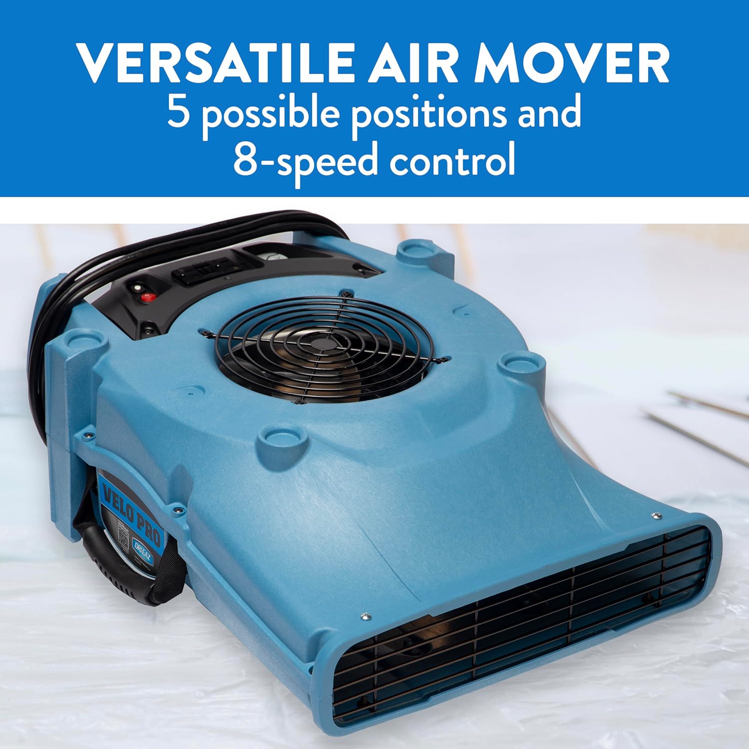 Dri-Eaz 114969 Velo PRO Air Mover, Professional Water Damage Carpet Dryer (F505), Dryer for Carpets, Walls and Floors