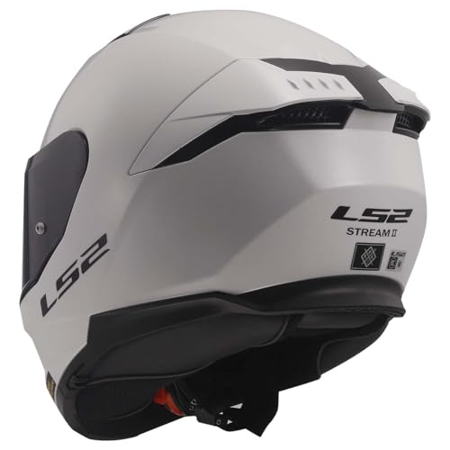 LS2 Helmets Stream II Full Face Motorcycle Helmet W/SunShield (Matte America Gray/Black - X-Large)