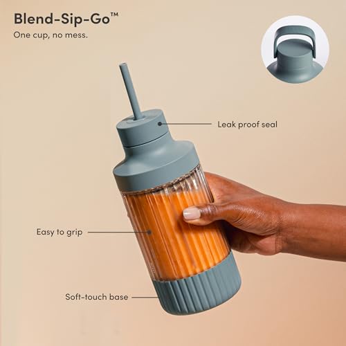 The Beast Mini Blender Plus | Mini Countertop Kitchen Blender | Blend Smoothies and Shakes, Dressings, Sauces, Dips | Extra Vessels