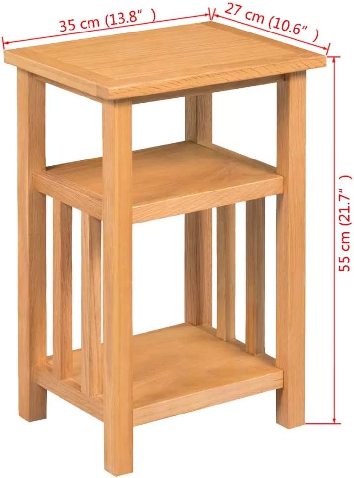 Nightstand with Magazine Shelf