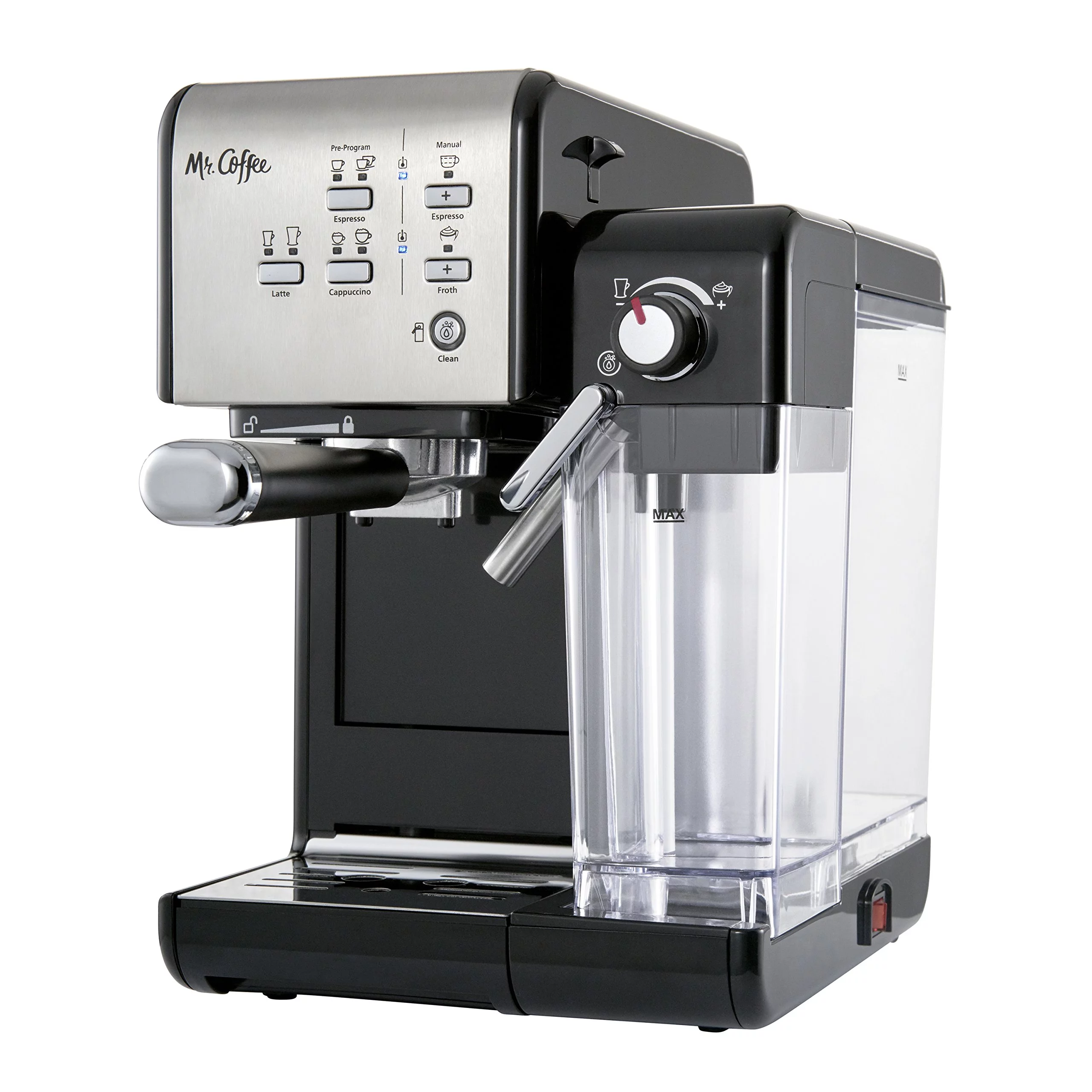 Mr. Coffee® One-Touch CoffeeHouse Espresso and Cappuccino Machine, Black