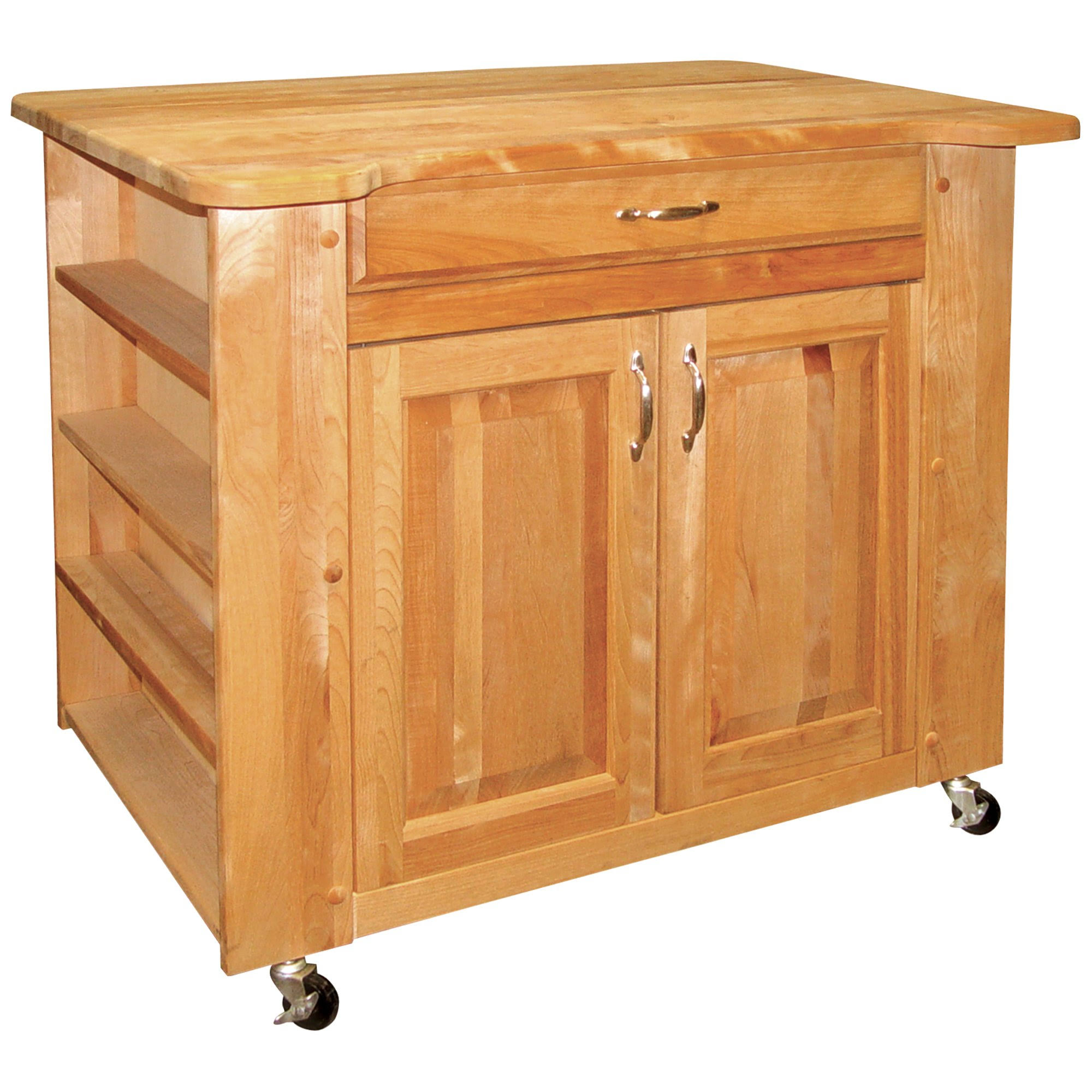 Catskill Craftsmen Kitchen Island with Butcher Block Top