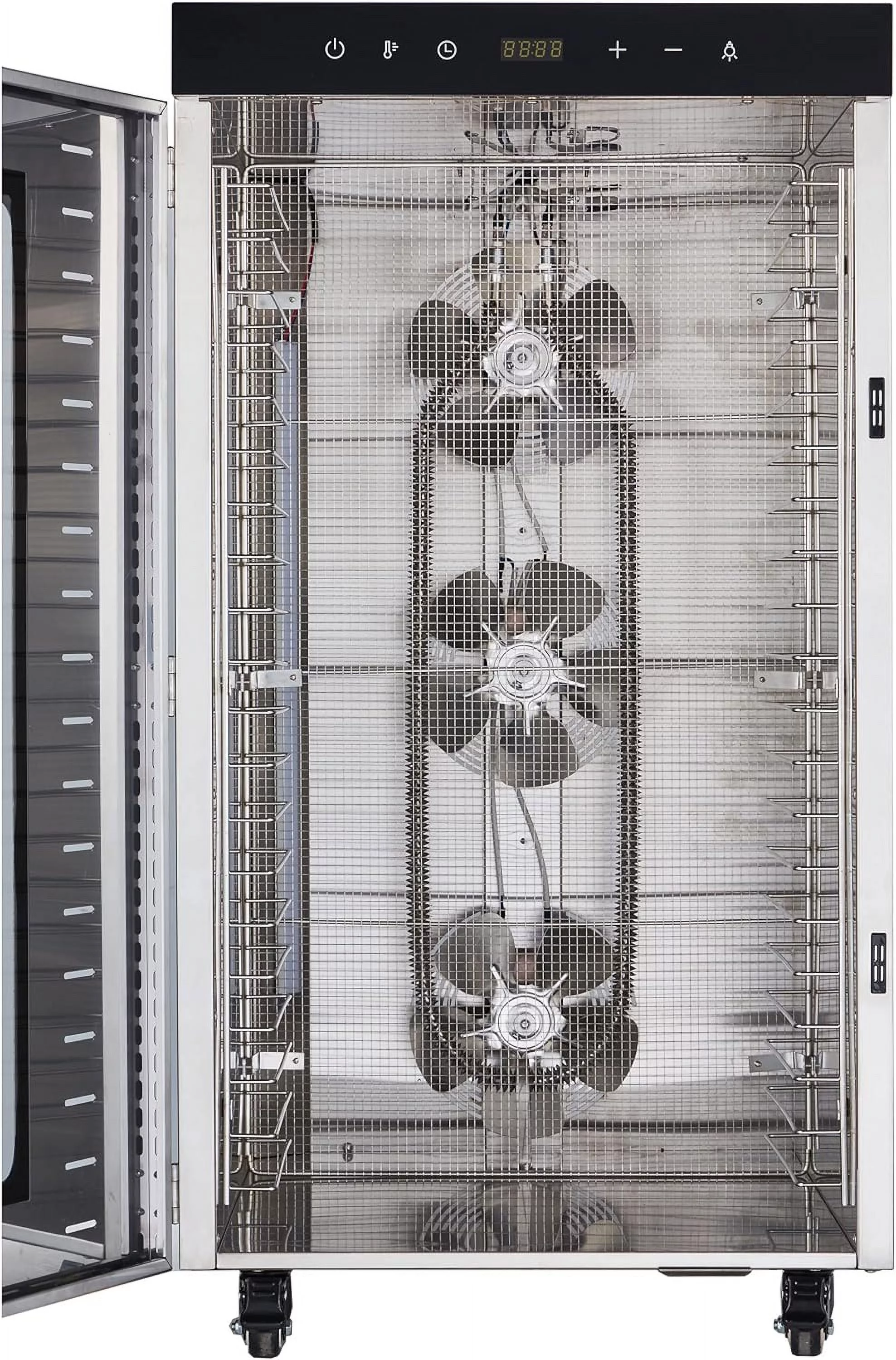 24 Trays  Dehydrator Machine For Jerky/Vegetables/Fruits/Meat/Dog Treats/Herbs, Stainless Steel, 2000W